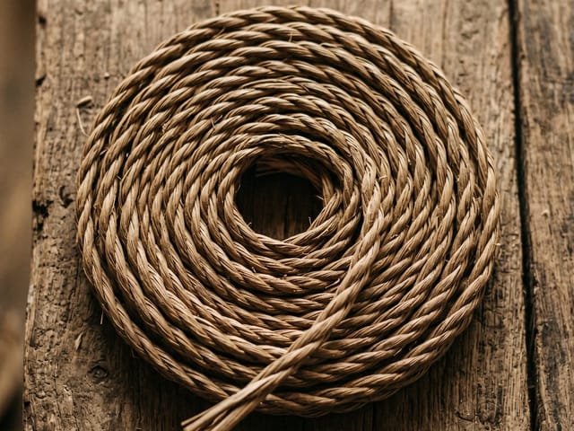 Hand-twisted natural palmyra fibre rope coils wholesale Ramanathapuram